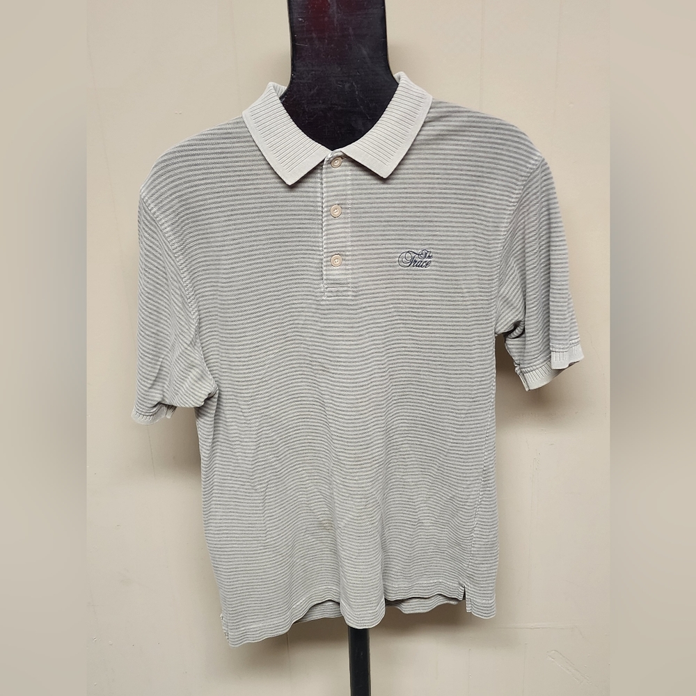 Page And Tuttle Men's Size Medium The Trace Golf Club Ring Spun Cotton Polo